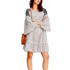 Free People Lola Embroidered mini dress